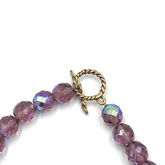 Vtg Blair Delmonico Choker Necklace & Earrings Set Multicolored Faceted Beads - Picture 3 of 6